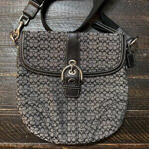 COACH Soho Crossbody Bag in Signature Jacquard with Leather Trim